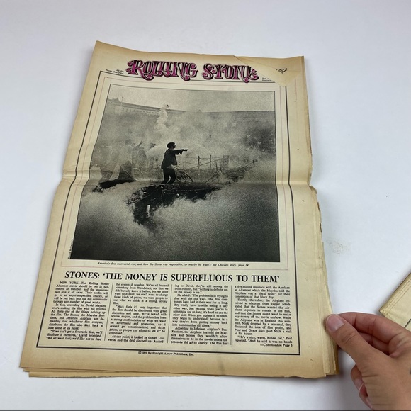 Vintage Rolling Stone Magazine Mick Jagger September 3, 1970 Music Art History - Picture 4 of 4